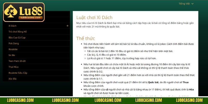 Giải thích chi tiết về luật chơi Blackjack cho anh em mới tham gia